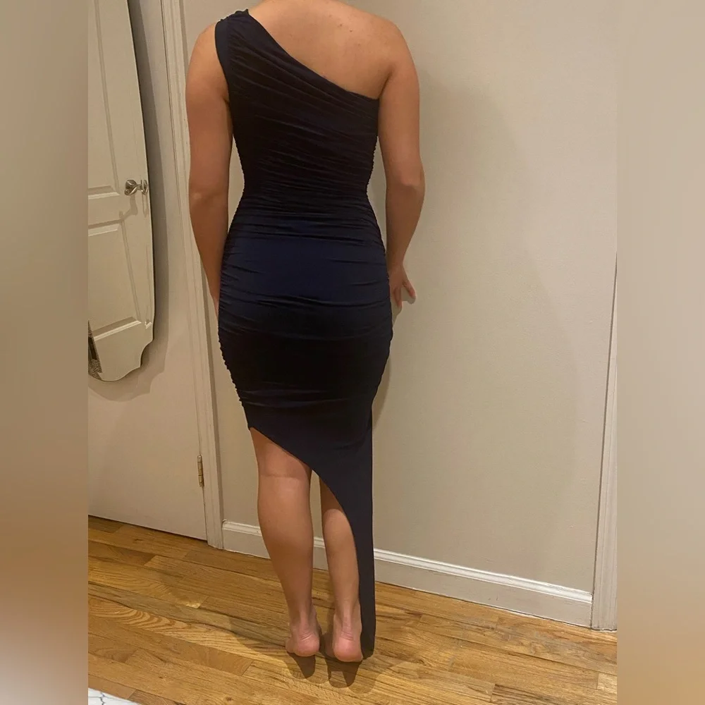 Nookie One-Shoulder, Blue Navy Gown - Picture 4 of 4